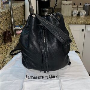 Sold Jst4jenn NWT Elizabeth and James Finley Pebbled Leather Shoulder/Sling/Back